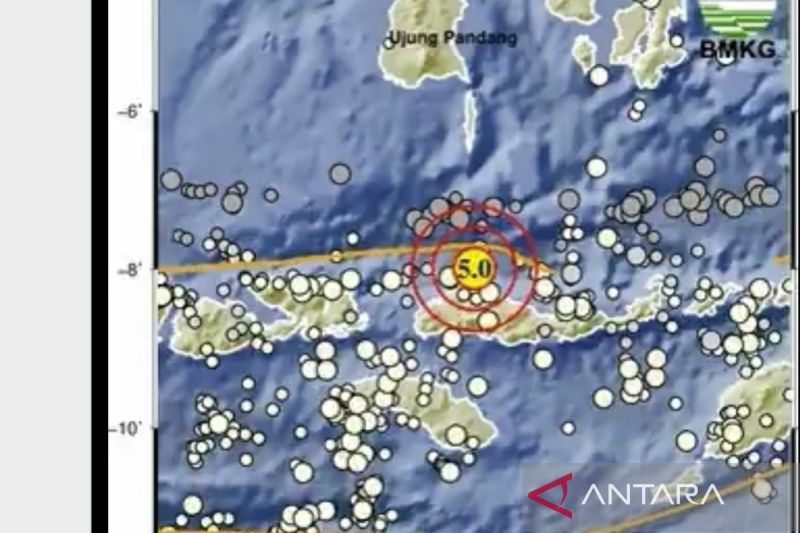 Gempa Magnitudo 5 Guncang Manggarai NTT, Tidak Berpotensi Tsunami
